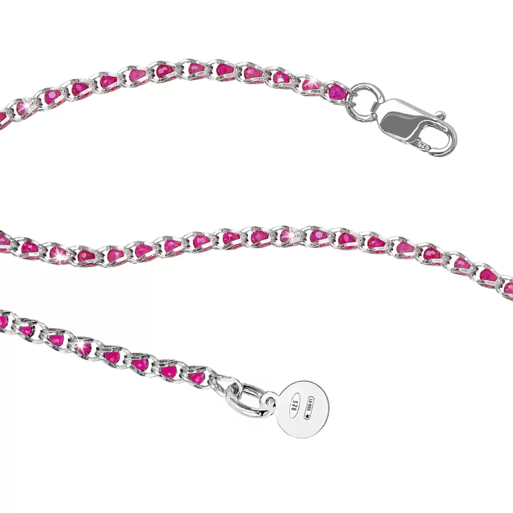Bracciale cristalli rosa - immagine 3
