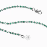 Bracciale cristalli verdi - immagine 3