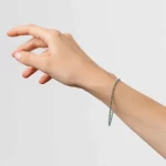 Bracciale cristalli verdi - immagine 4