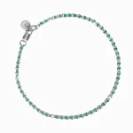 Bracciale cristalli verdi
