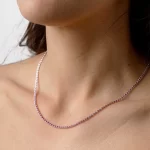 Collana cristalli rosa - immagine 2