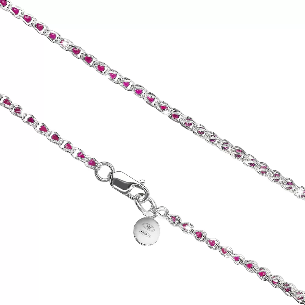 Collana cristalli rosa - immagine 5