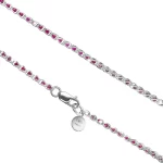 Collana cristalli rosa - immagine 5