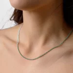 Collana cristalli verdi - immagine 2