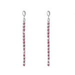 Orecchini cristalli rosa