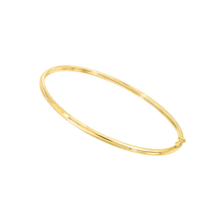 Bracciale Bangle Donna Argento Sterling 925 - Sottile Da 4mm, Peso 5 Grammi WJS22114