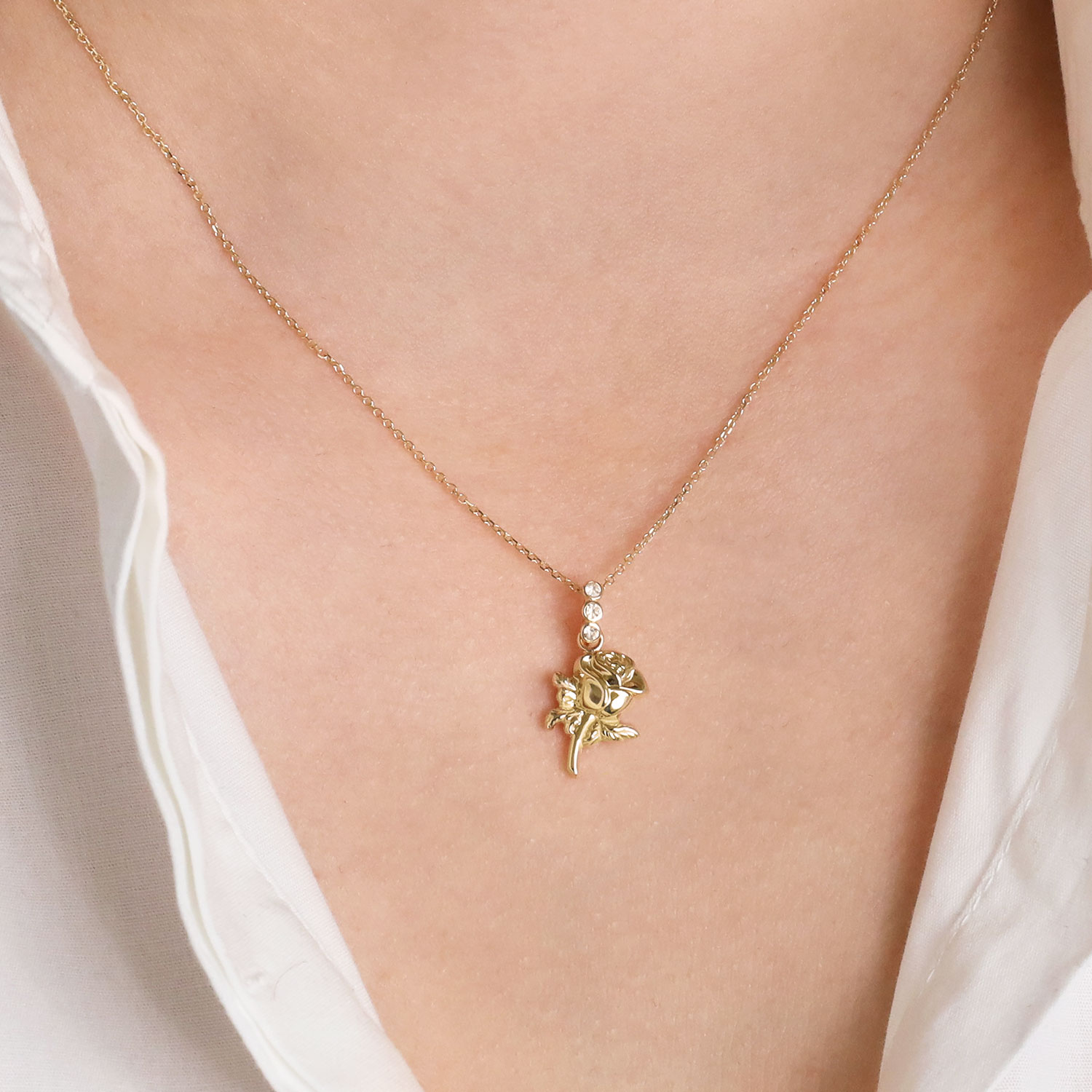 Forme Di Lucchetta Ciondolo Cuore Scorrevole Oro Giallo 9K Con Effetto Diamantato – Made In Italy