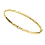 Bracciale rigido zaffiro oro giallo