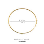 Bracciale rigido zaffiro oro giallo - immagine 9