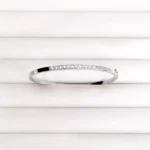 White gold bangle with twelve sapphires - Image 6