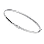 Bracciale rigido zaffiro oro bianco