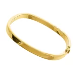 Bracciale rigido quadrato oro 18k