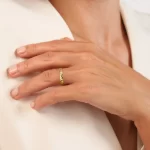 Anello fedina diamantata - immagine 4