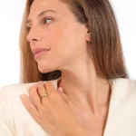 Anello fedina diamantata - immagine 6