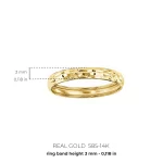 Anello fedina diamantata - immagine 3