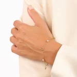 Bracciale gocce e perle - immagine 2