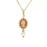 Collana con Cammeo e perla - immagine 3