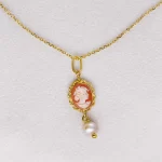 Collana con Cammeo e perla - immagine 8