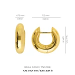 Orecchini huggie  a cerchio - immagine 7