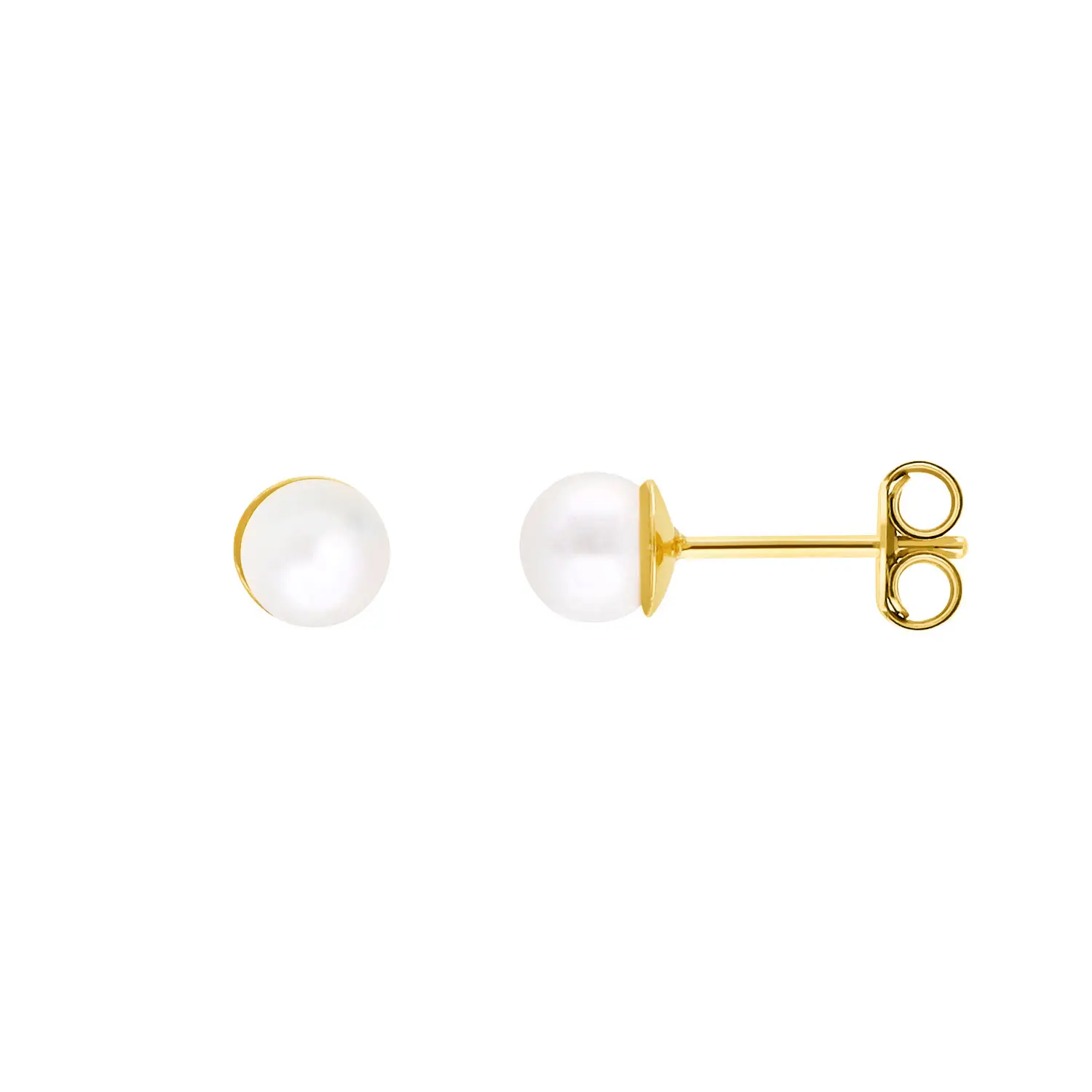 forme-di-lucchetta-jewelry-orecchini-earring-ohrringe-donna-woman-frau-oro-gold-Gelbgold-BR2334-1 Orecchini con perla - immagine 1