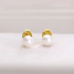 Orecchini con perla - immagine 5
